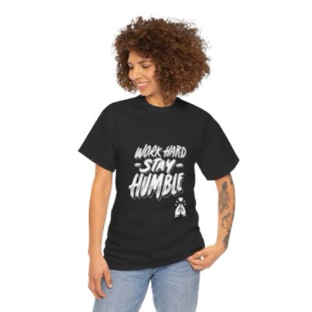 “Work hard and Stay Humble” Unisex Heavy Cotton Tee